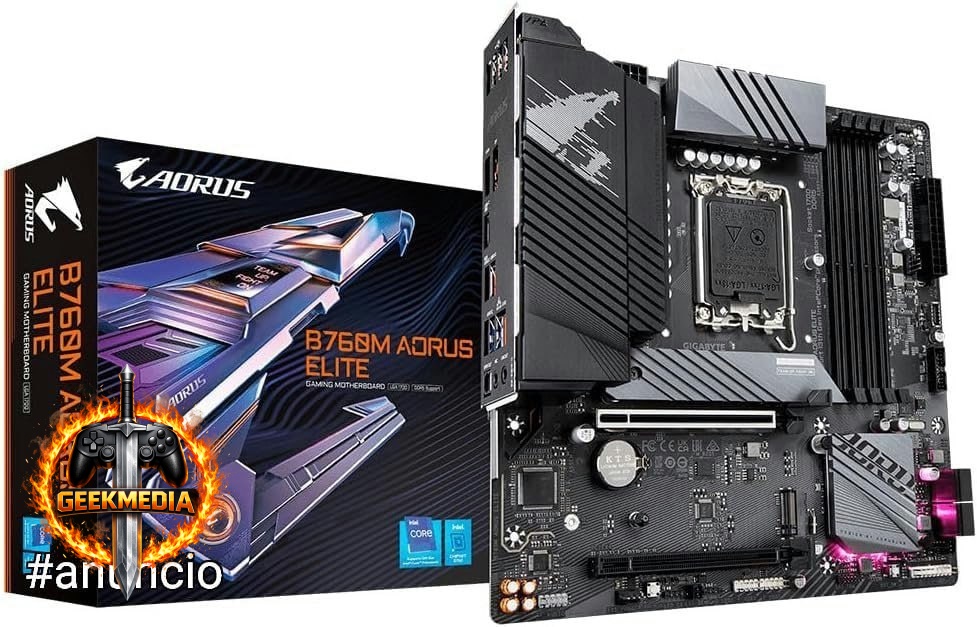 Placa mãe LGA 1700 - Gigabyte B760M Aorus Elite DDR5