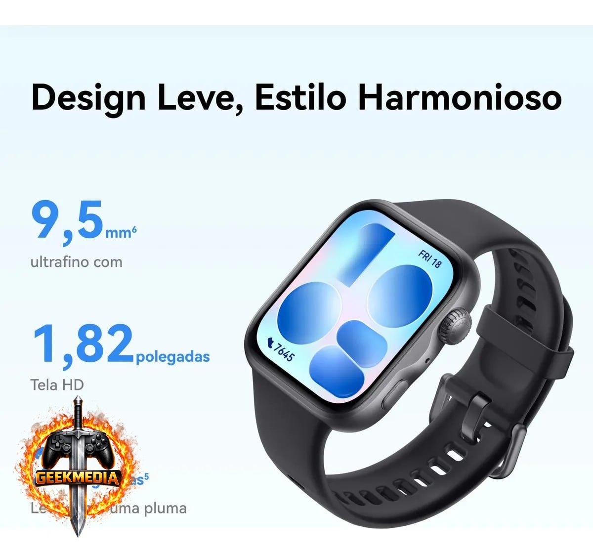 Huawei Watch Fit 5 AMOLED 64GB - Preto