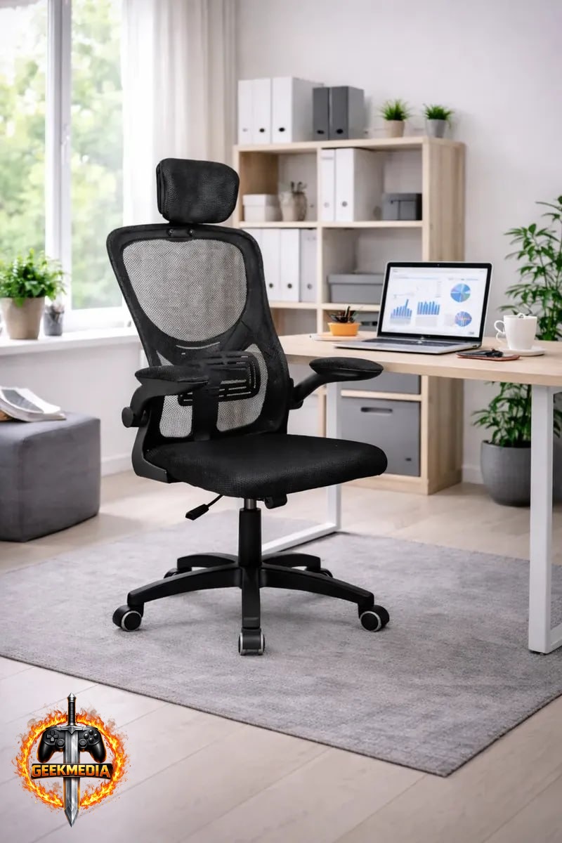 Cadeira Escritório Ergonômica Mesh Apoio Lombar