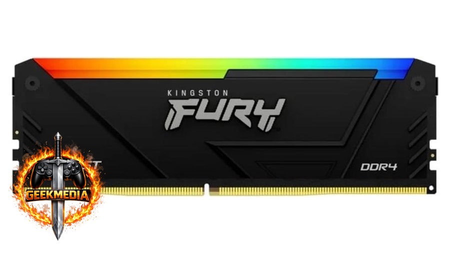 Memória Kingston Fury Beast 8GB 3200MHZ DDR4 RGB Preto