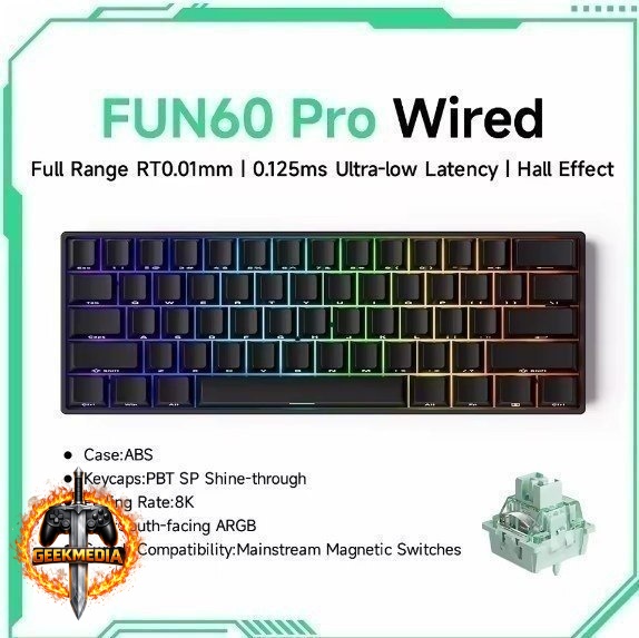 Teclado Magnético Akko MonsGeek FUN60 PRO HE
