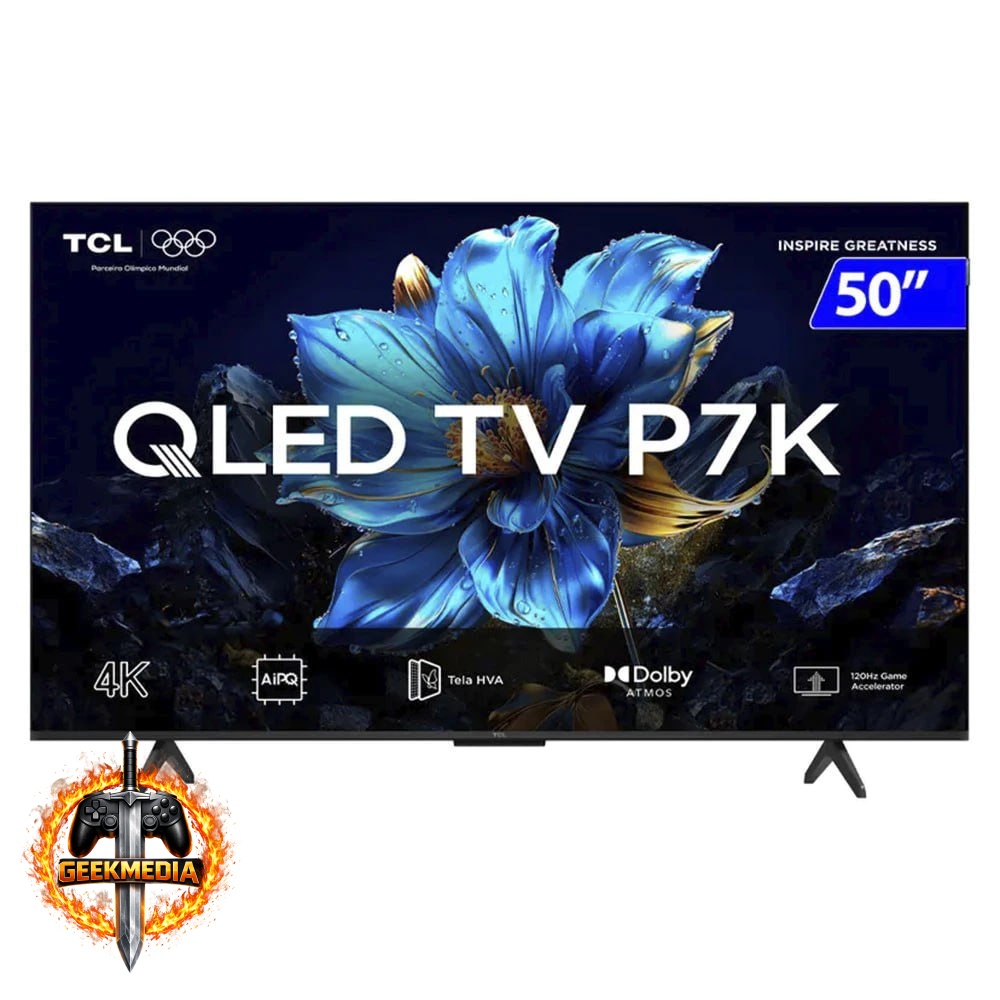 Smart TV TCL QLED 50 Polegadas 4K HDR10