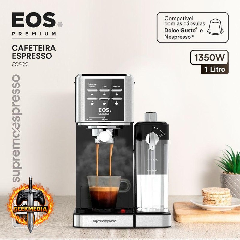 Cafeteira Espresso EOS Latte Italiana Inox 110V