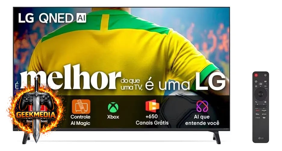 LG QNED 55 Polegadas 4K - Processador A7 - Smart TV