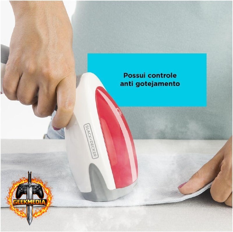 BLACKDECKER Vaporizador de Roupas Portátil BDV2000V 1200W Vermelho 110V