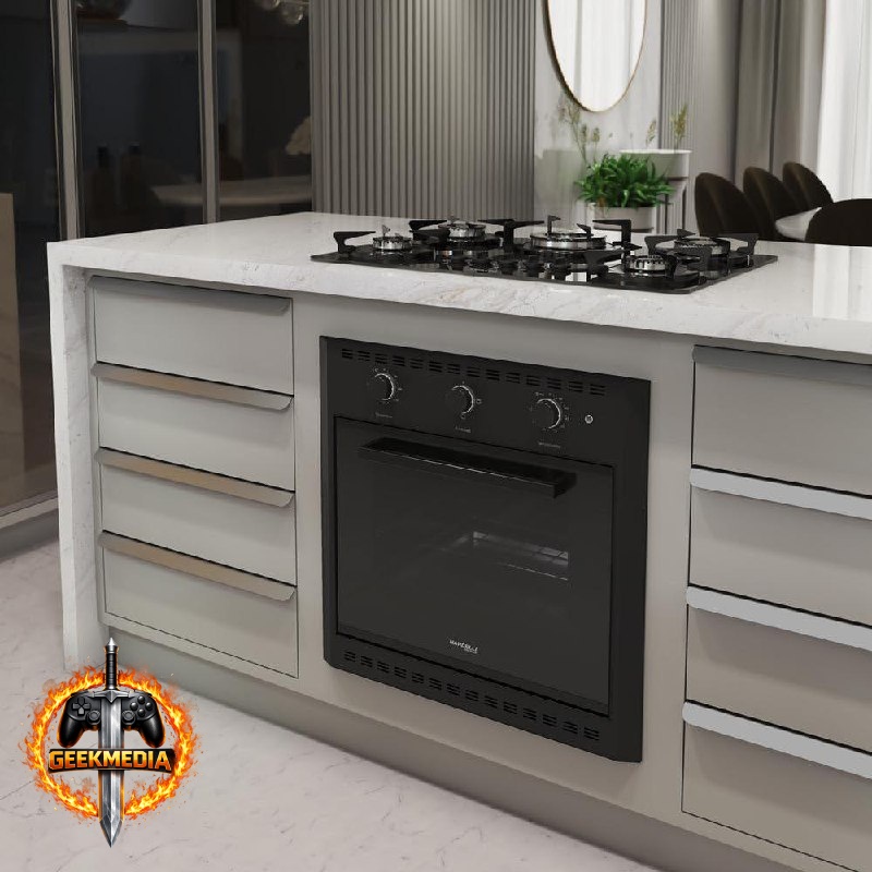 Forno Elétrico de Embutir Nardelli Black 60L