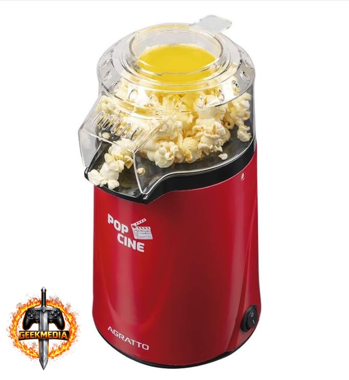 Pipoqueira Pop Cine PP01 Vermelho com Dosador 1200W - Agratto