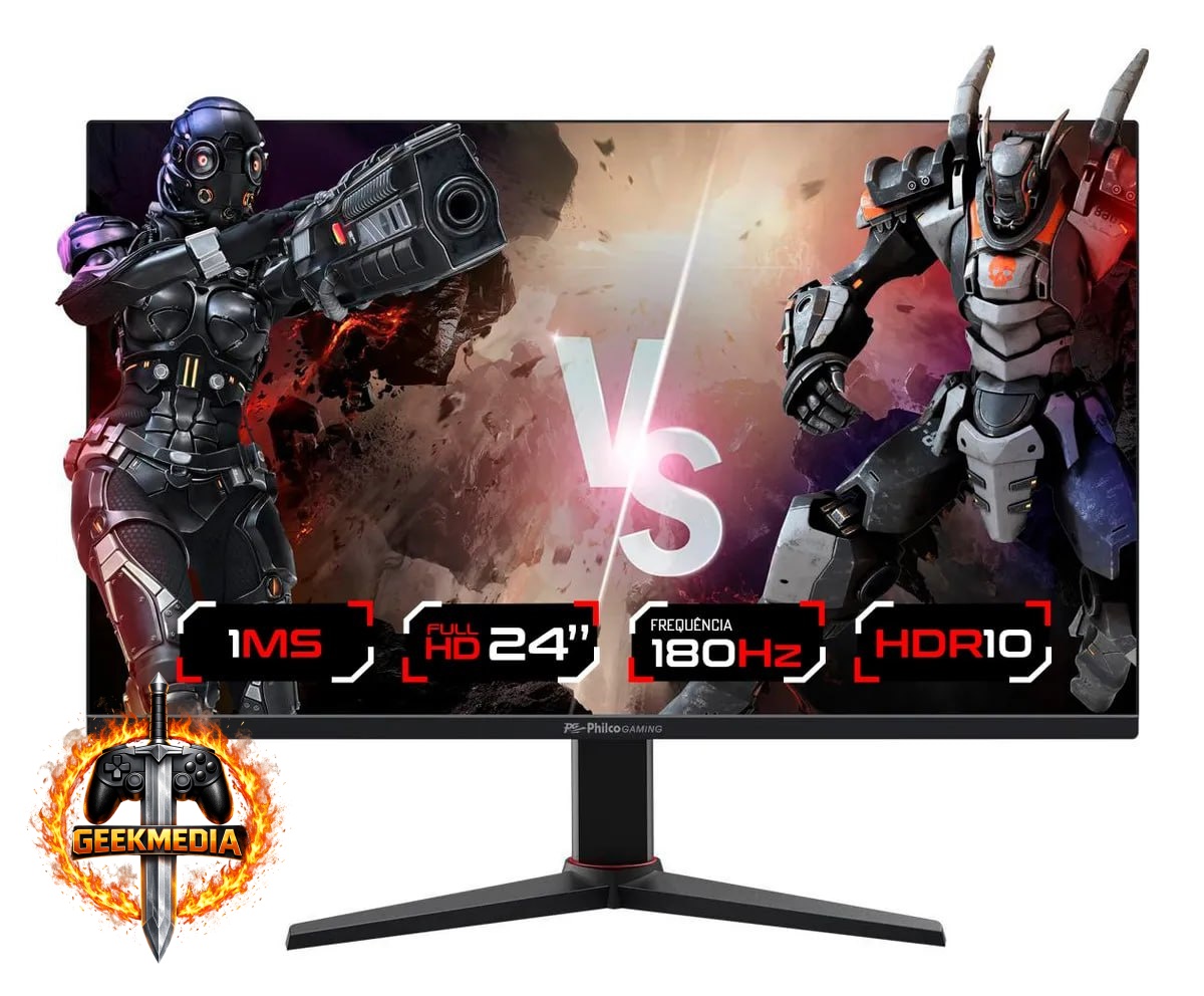 Monitor Gamer Philco 24” 180Hz Full HD 1MS PMG24M23T