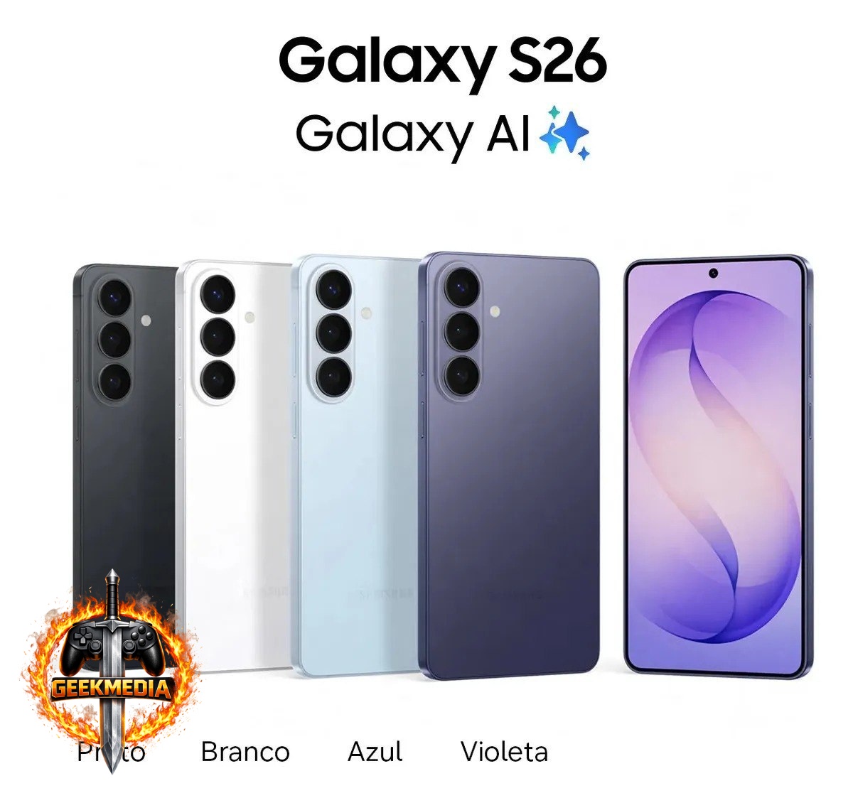 Smartphone Samsung Galaxy S26 5G 12/256GB Galaxy AI
