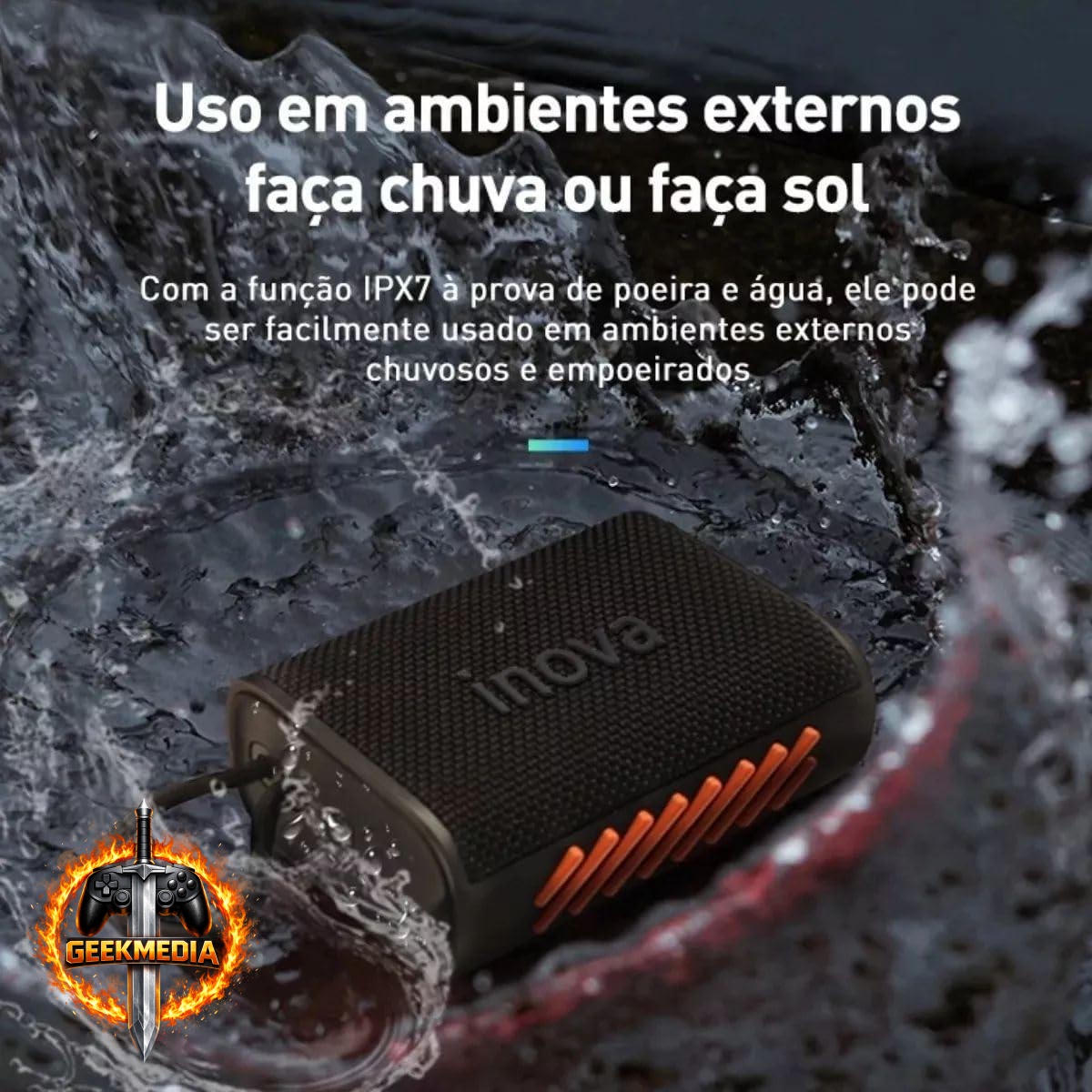 Caixa de Som Inava Go-4 Pro Bluetooth