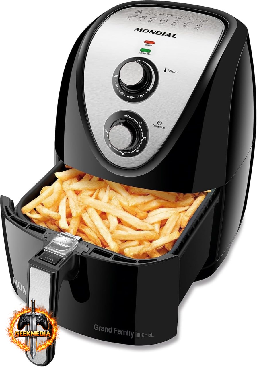 MONDIAL Fritadeira Sem Óleo Grand Family Inox - 5L