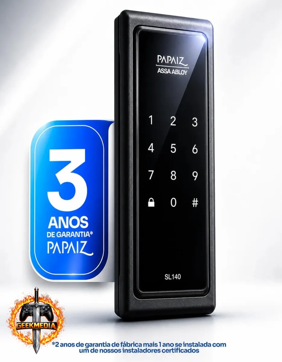 Papaiz SL140 Fechadura Digital Sobrepor
