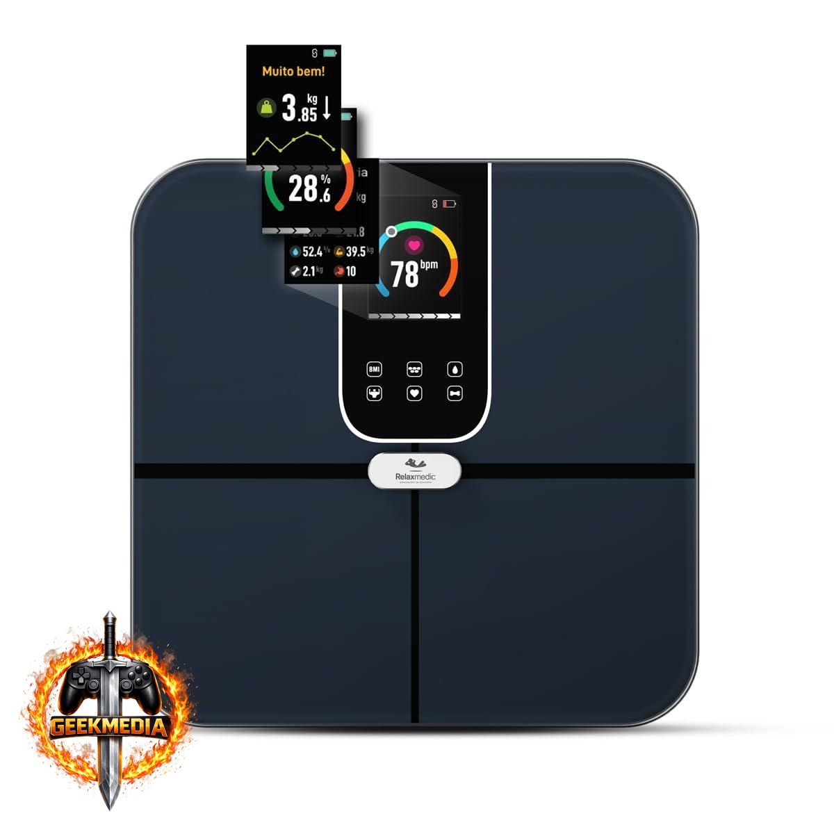 Balança Digital Bioimpedância Relaxmedic Intelligence Plus