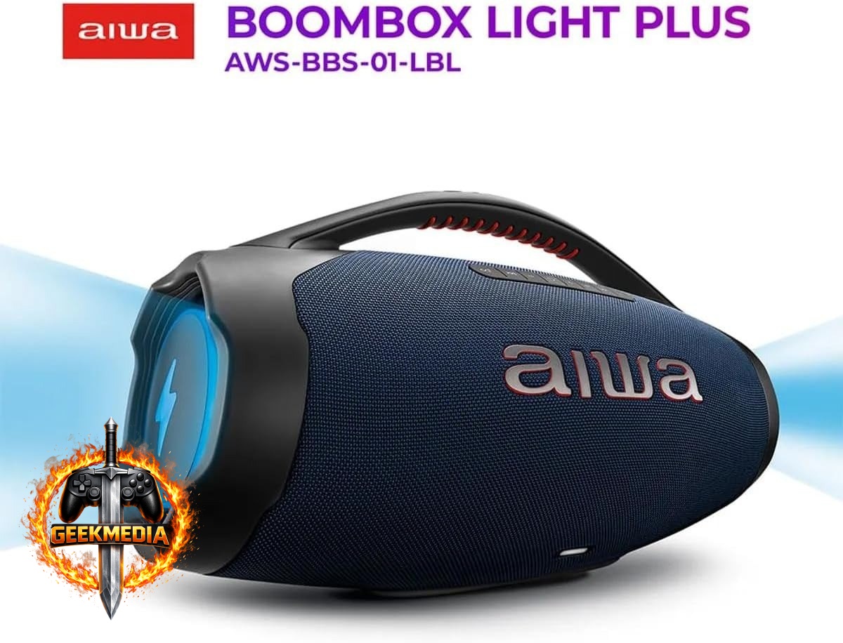 Caixa de Som Boombox Plus AIWA BBS-01-LBL