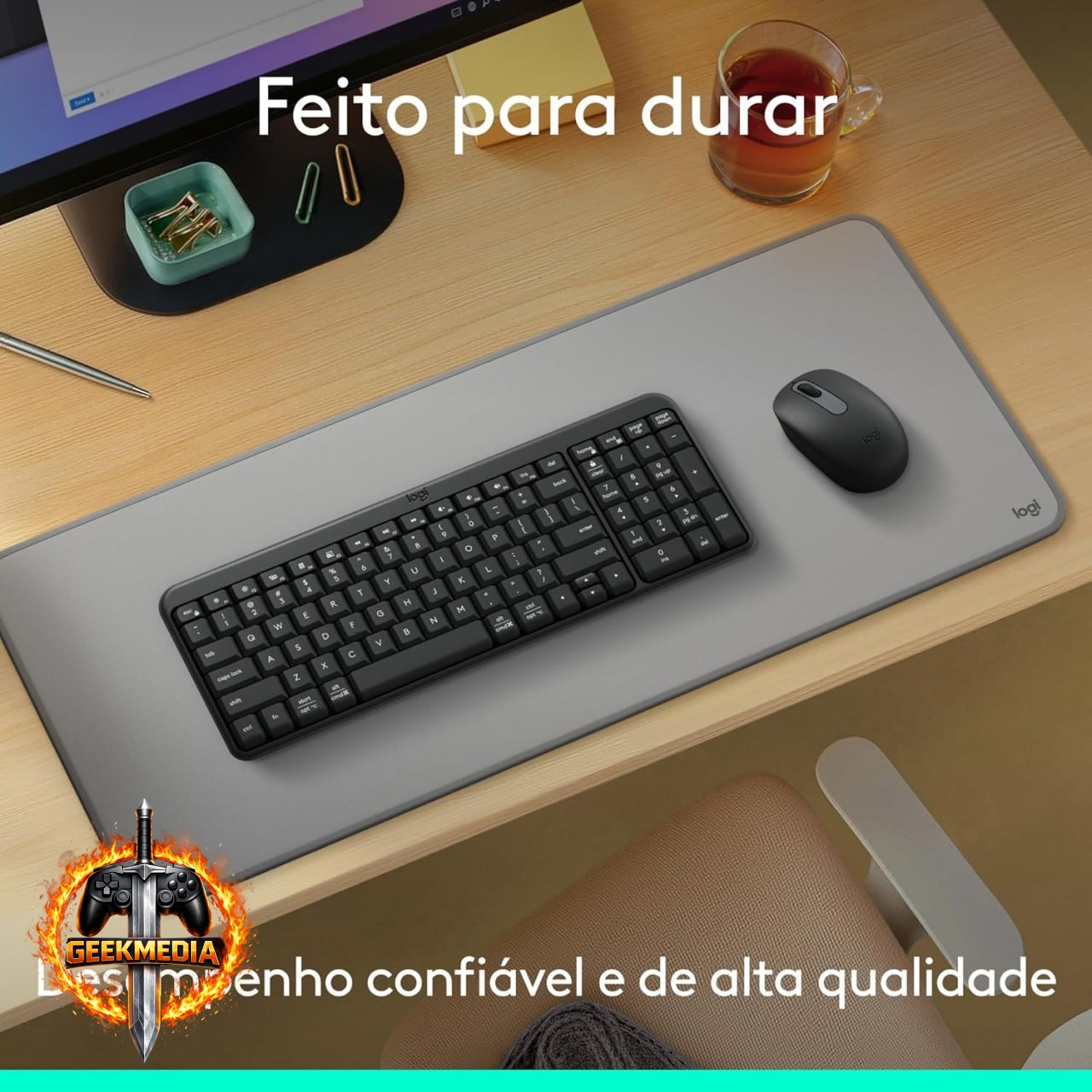 Logitech MK250 - Teclado e Mouse Sem Fio Bluetooth
