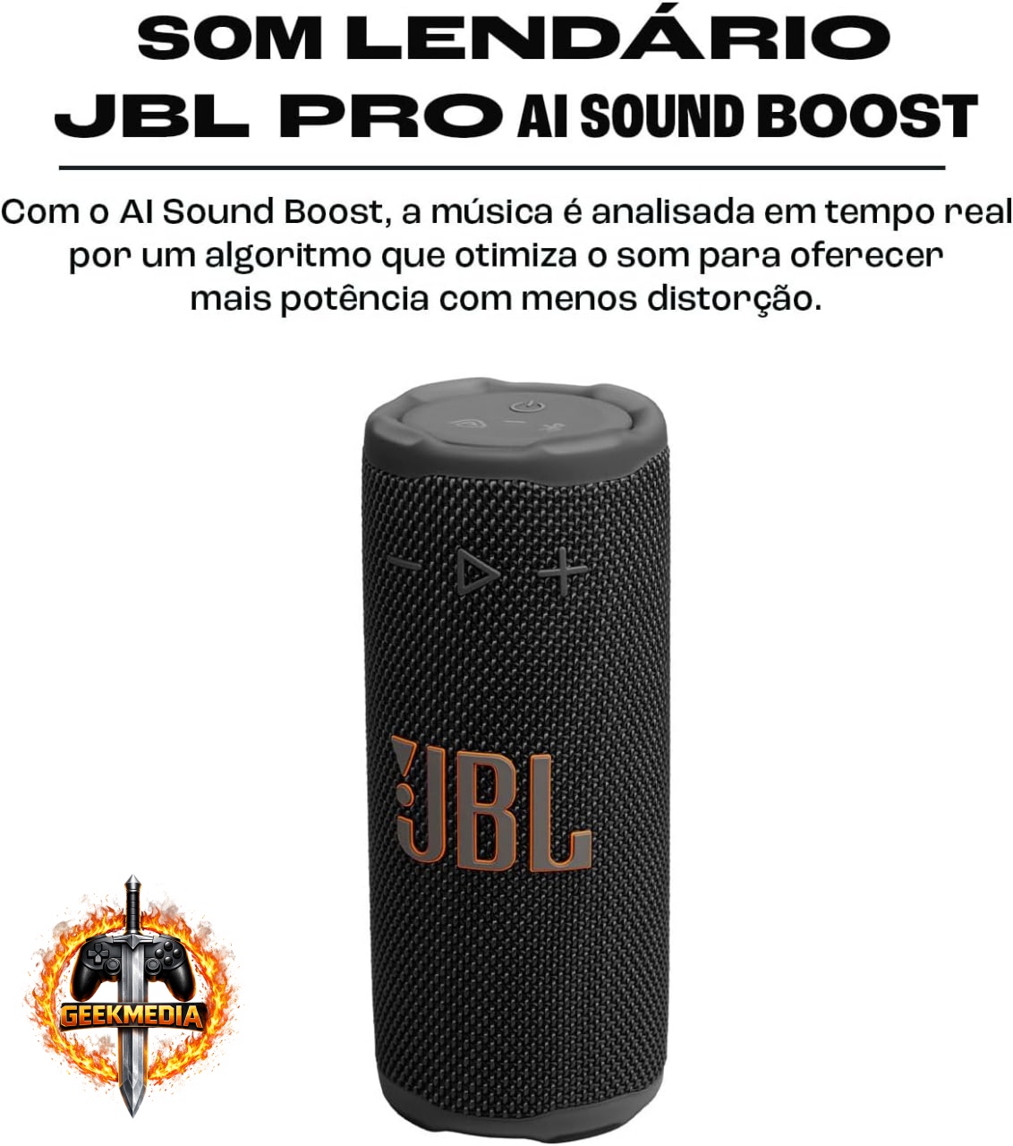 JBL Grip - Bluetooth Portátil - À Prova D'água - 46h Bateria - Preta