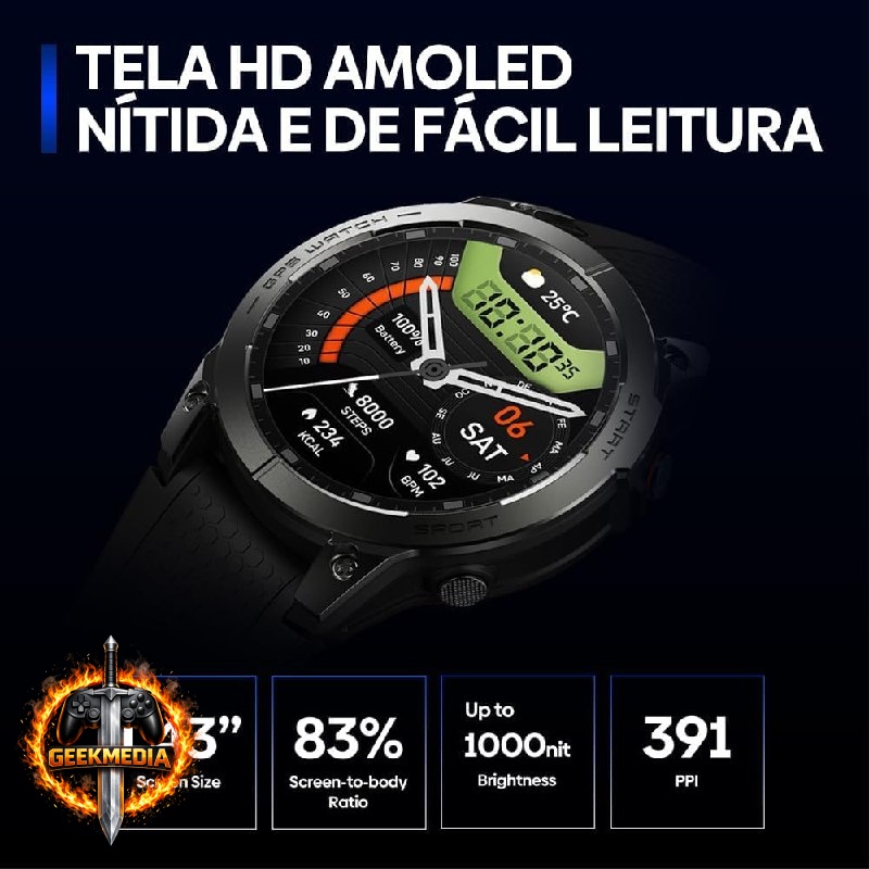 Zeblaze Stratos 3 Pro - GPS 100 Modos