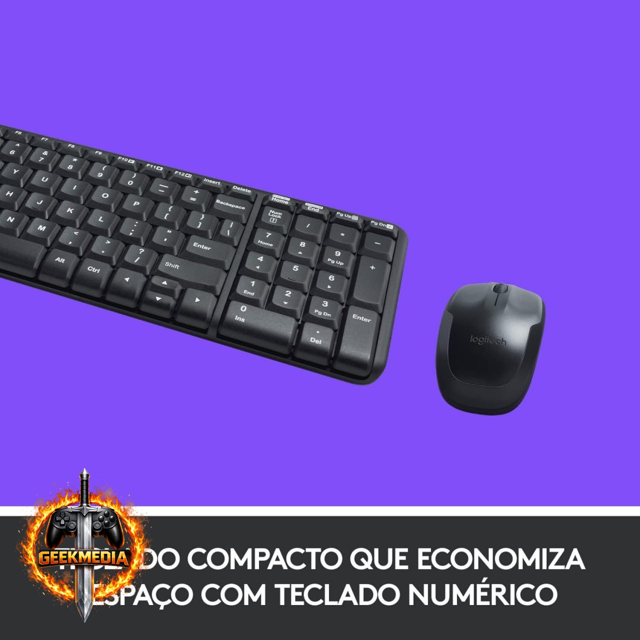 Logitech MK220 - Teclado e Mouse Sem Fio