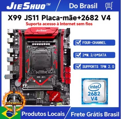Kit Xeon x99 Jieshuo JS11  Xeon 2682 v4