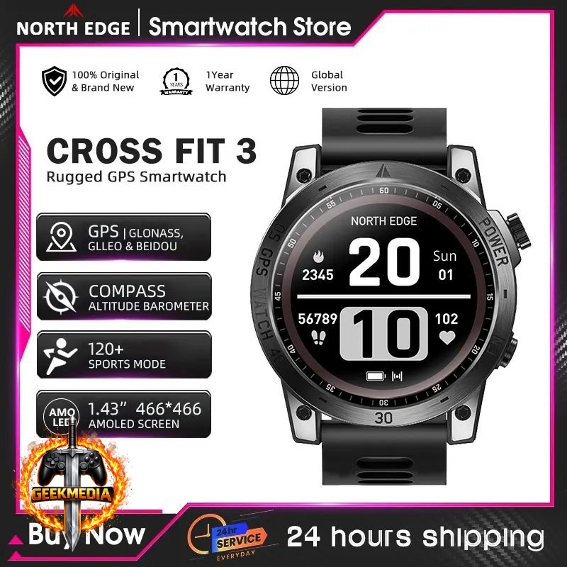 Relógio GPS NORTH EDGE para Homens