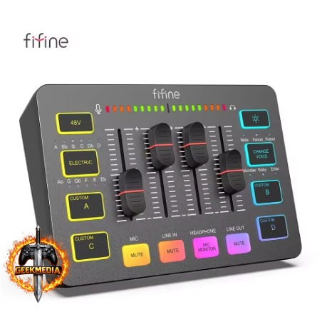 Mixer de Jogo USB FIFINE AmpliGame SC3