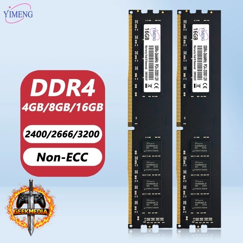 Memória RAM DDR4 2x8GB 2400MHz Yimeng