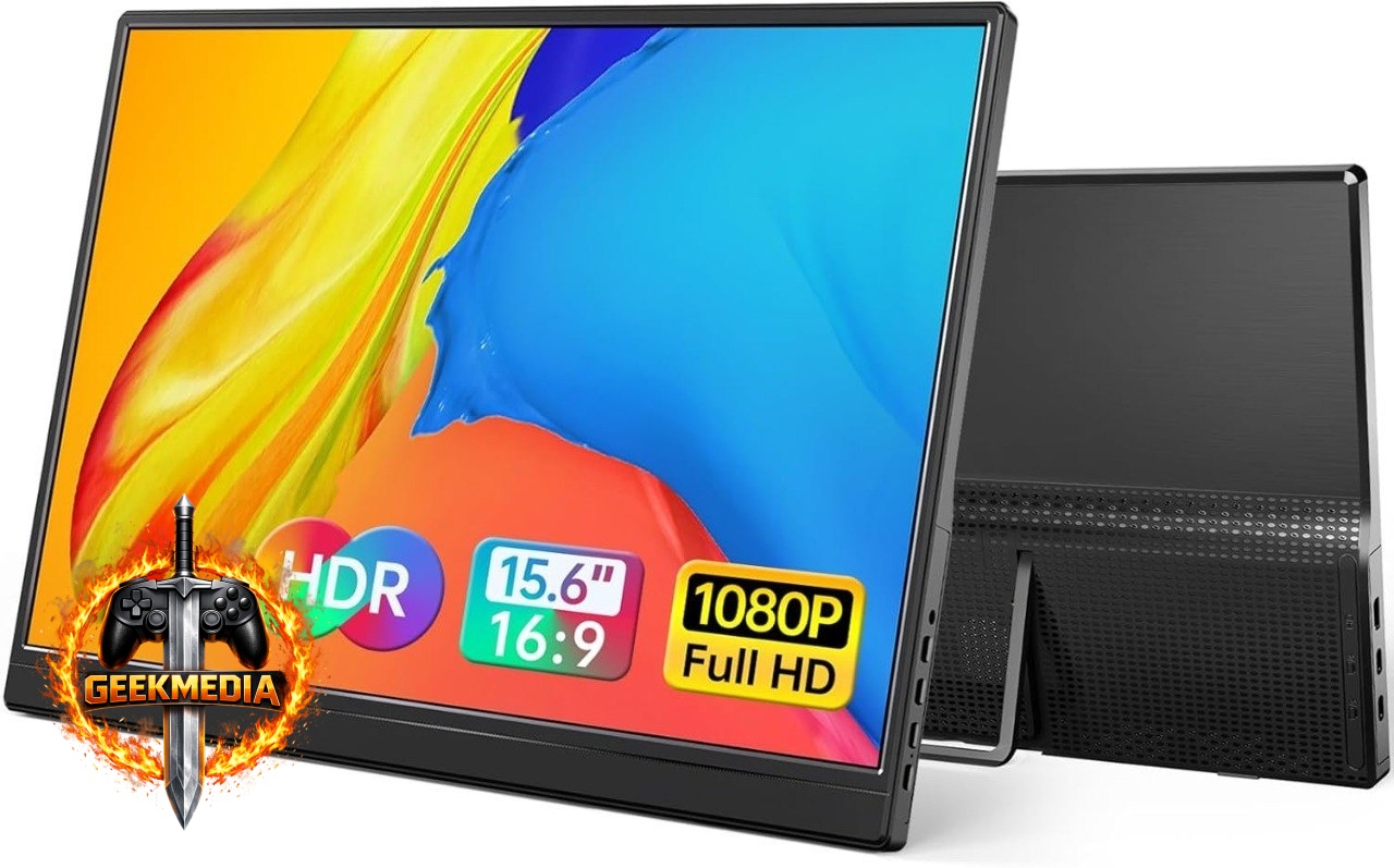 Yxk Monitor Portátil 15,6 polegadas 1080p
