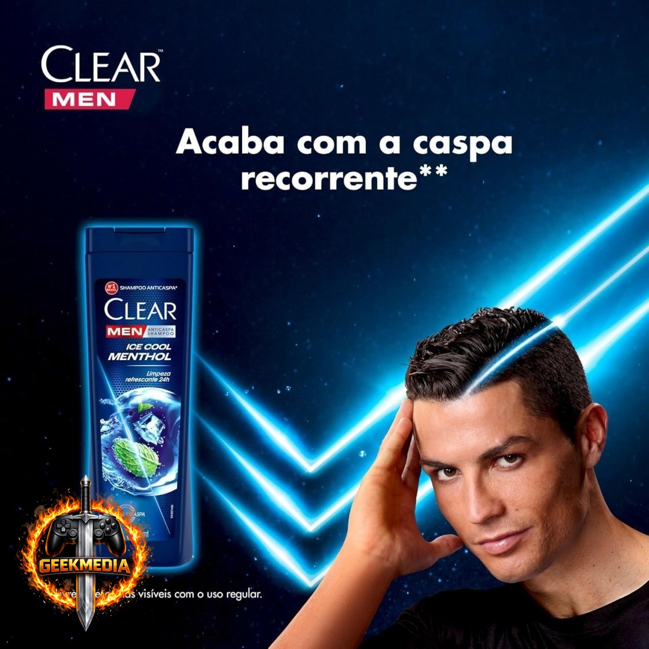 Clear Shampoo Men Anticaspa Ice Cool Menthol 400Ml