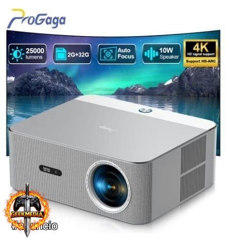Projetor PROGAGA 1080P PG610W D9w mini