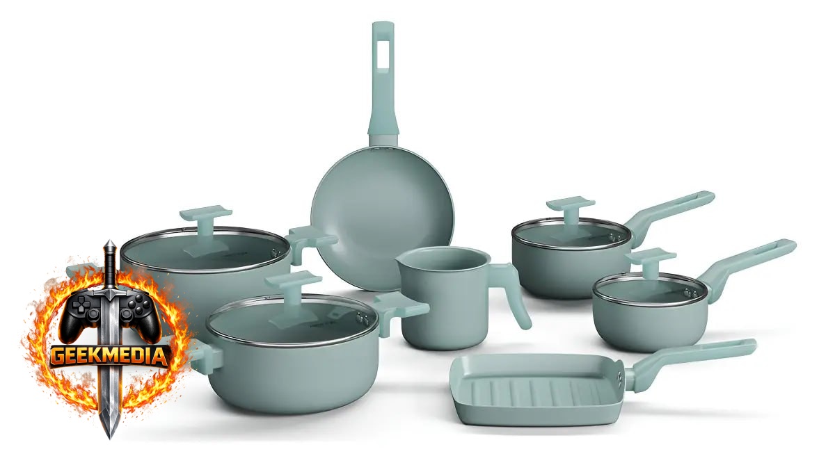 Sartin Cook Conjunto Panelas 7 Peças Mimo Style Aquamint