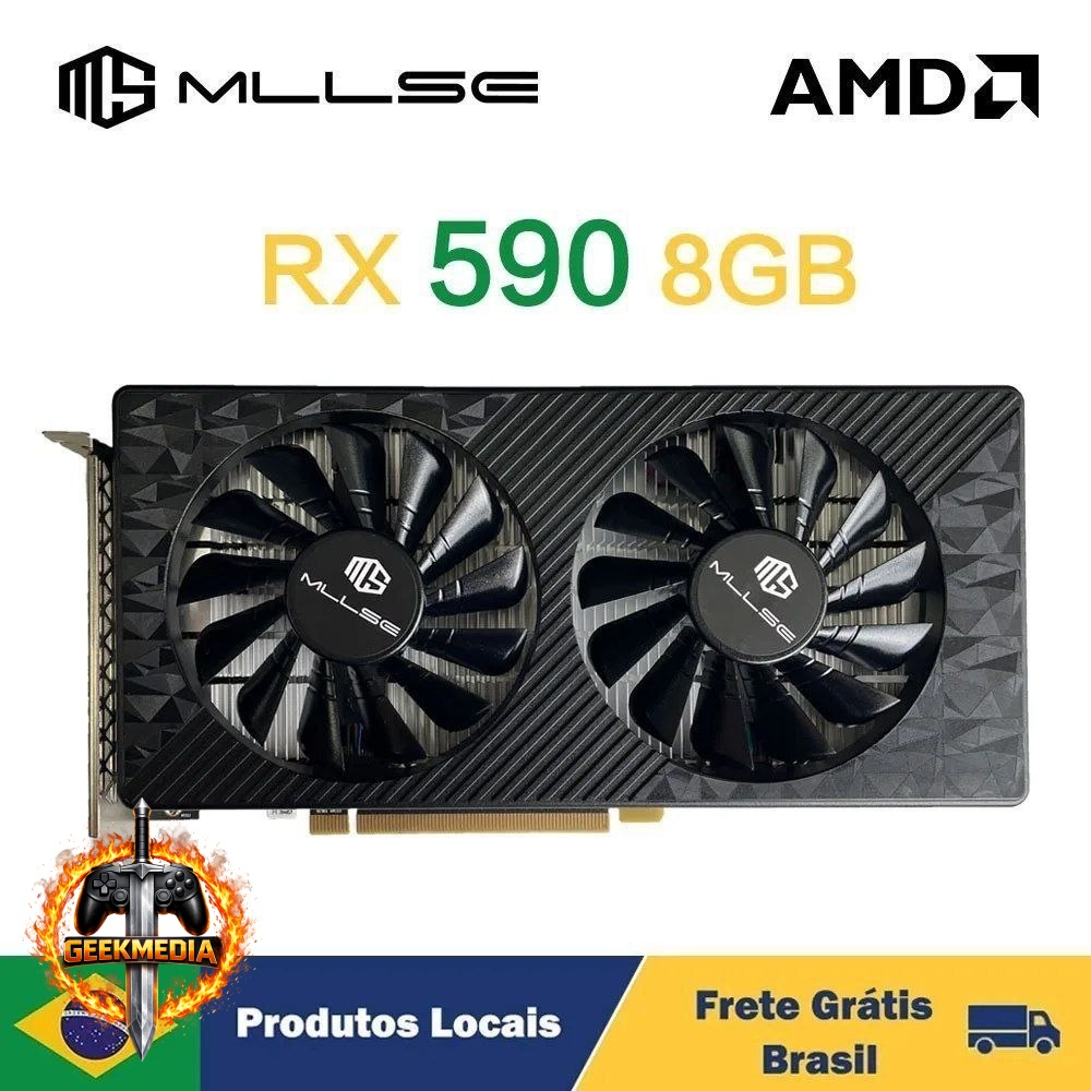 Placa de Vídeo MLLSE AMD RX 590 8GB