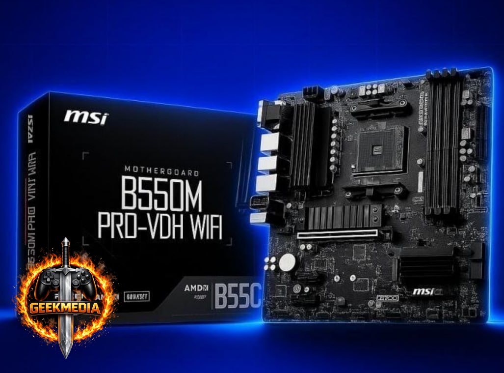 Placa-Mãe MSI B550M PRO-VDH WIFI AM4 Matx