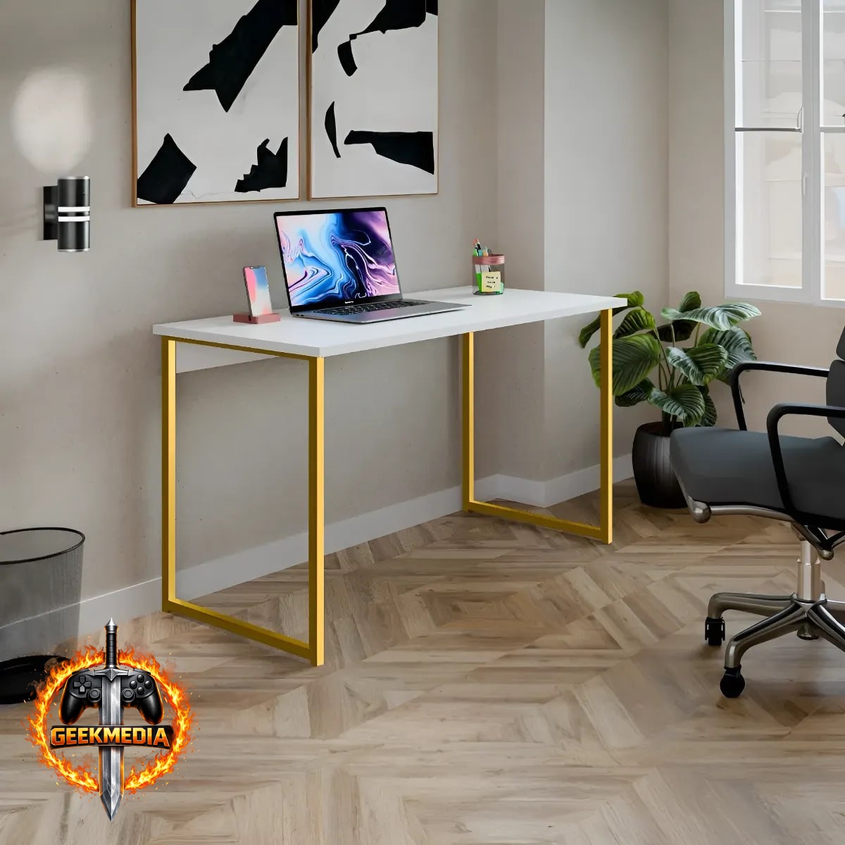 Mesa Escrivaninha Industrial 120cm