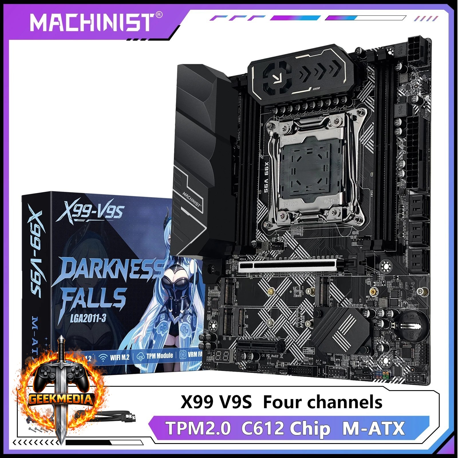 Machinist x99 V9S C612 Quad Channel