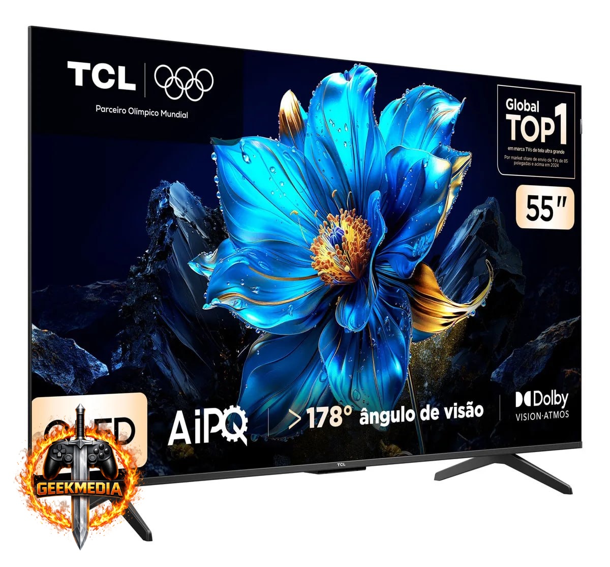 Smart TV TCL 55 Polegadas QLED 4K P7K