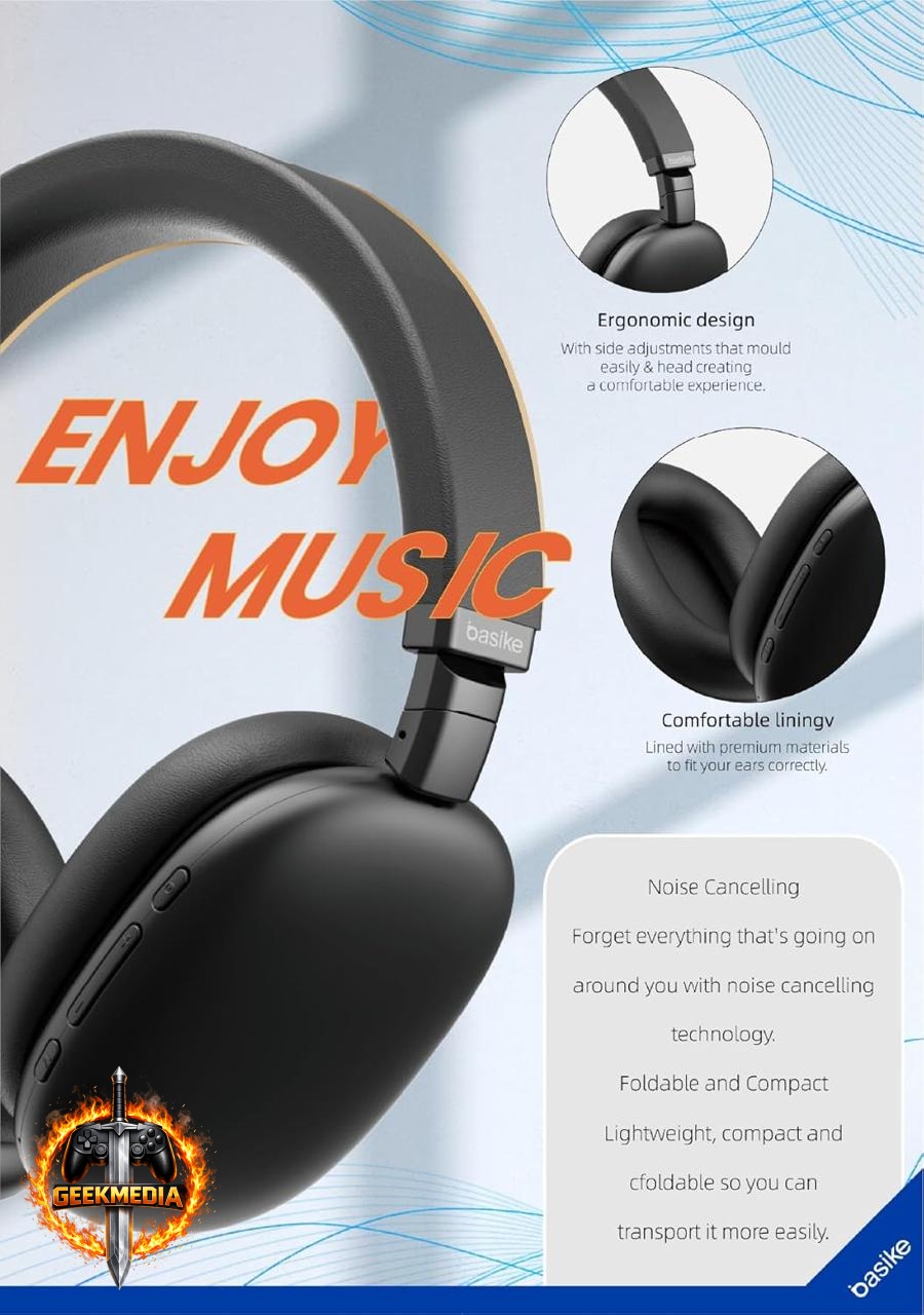 Headphone Bluetooth Basike com ANC