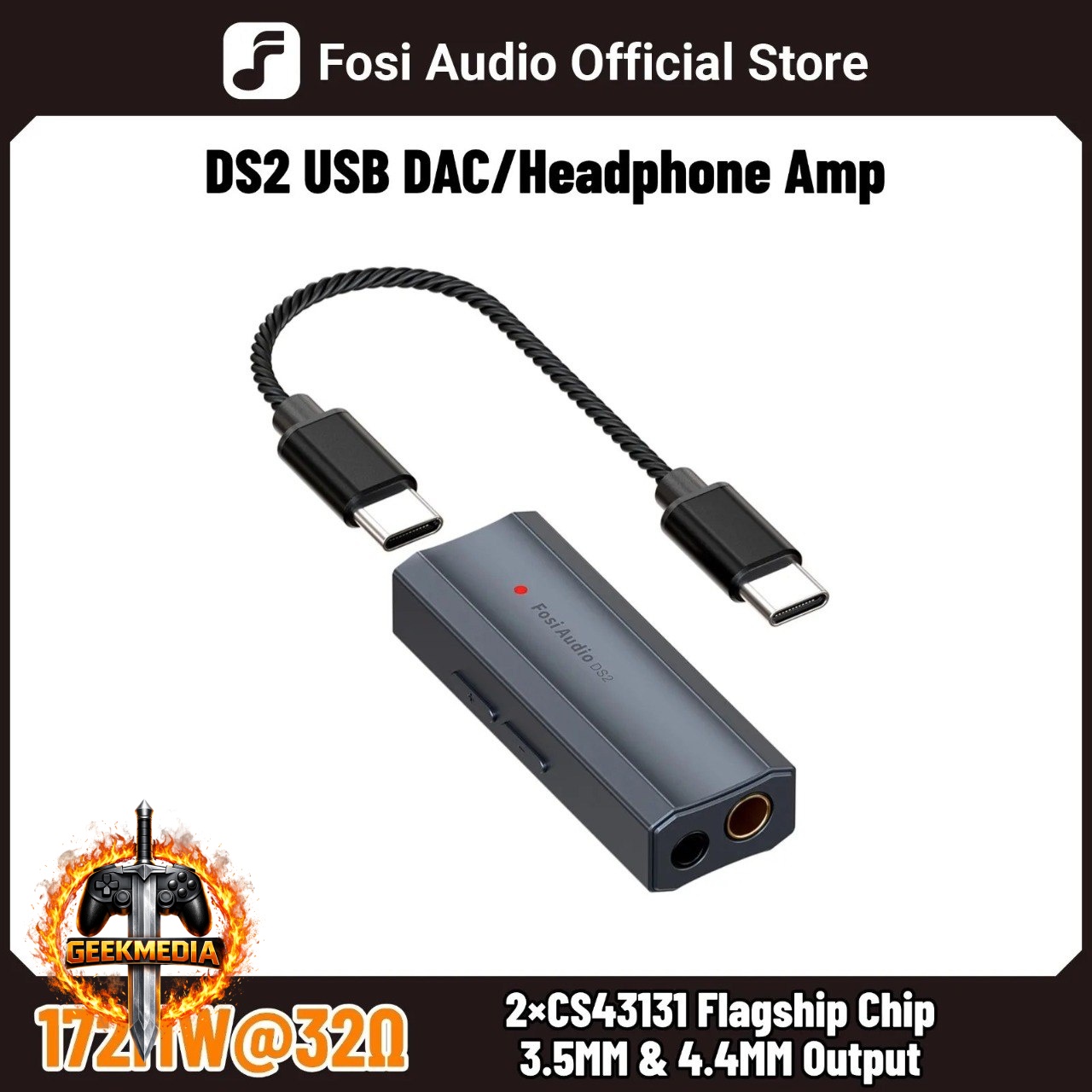 Fosi Audio DS2 Mini DAC Amplificador