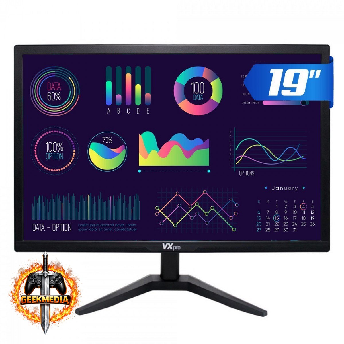 Monitor LED HD 19 Polegadas VX190X