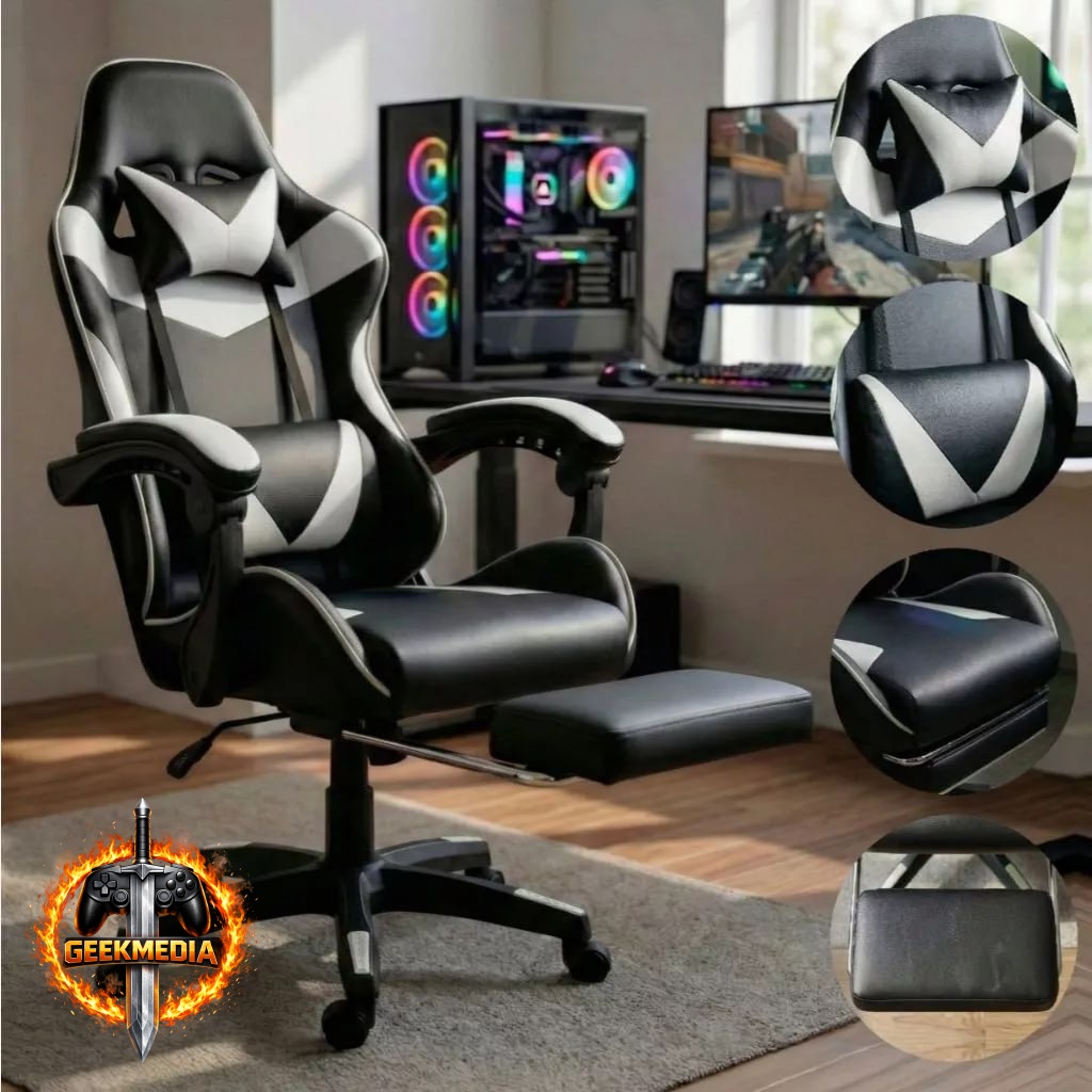 Cadeira Gamer Profissional Escritório Ergonômica Reclinável Confortável