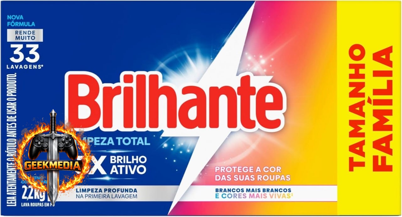 Brilhante Limpeza Total - Sabão em Pó 2,2kg