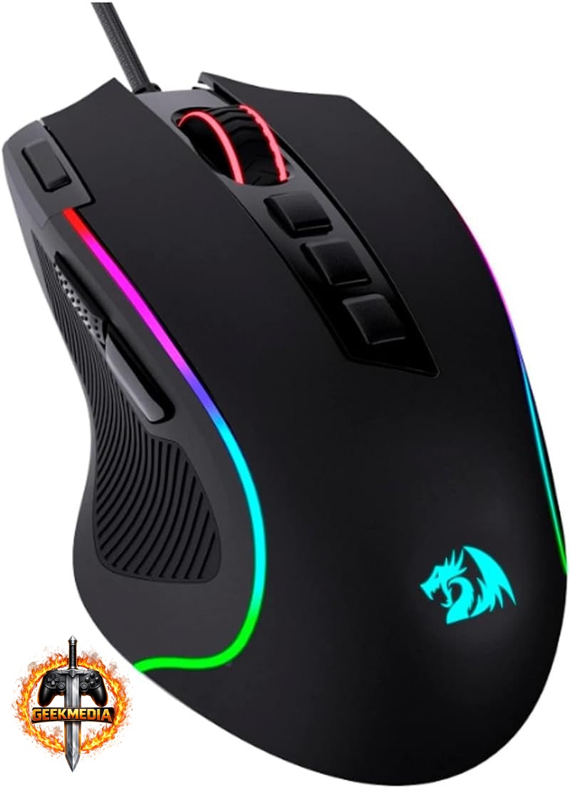 Redragon Predator RGB M612 - Mouse Gamer - Sensor Preciso - Preto