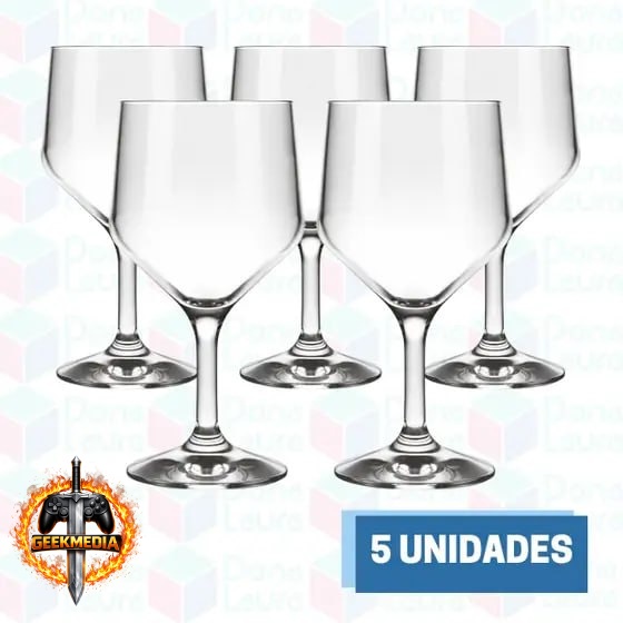 Nadir Figueiredo Taças Água Vidro 300ml - Conjunto 5 Peças