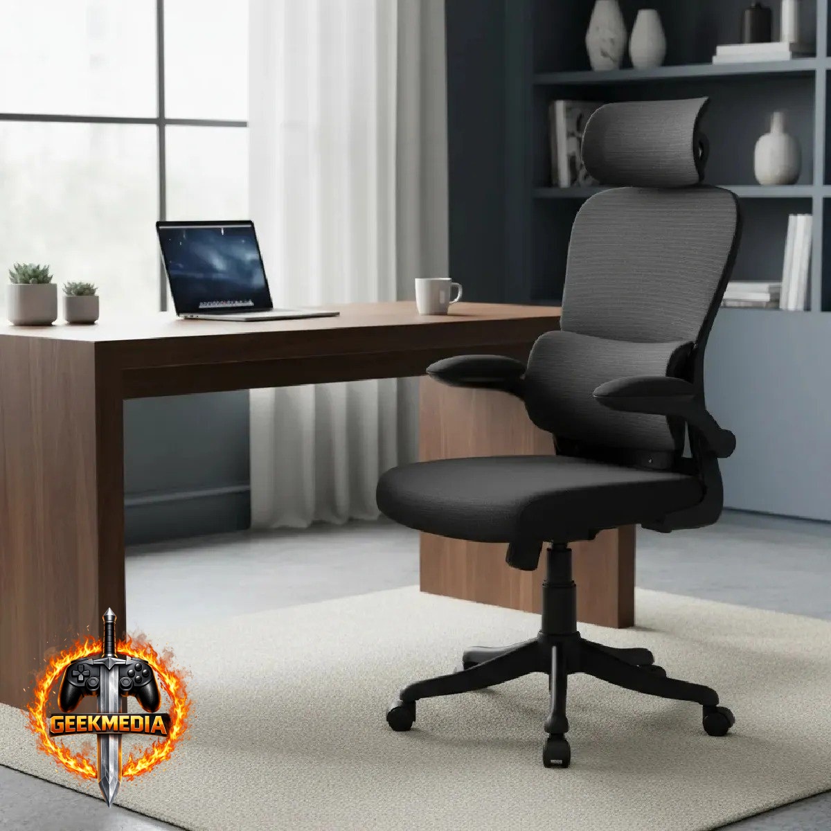 Cadeira de Escritório Mulltx B500 Mesh Suporte Lombar