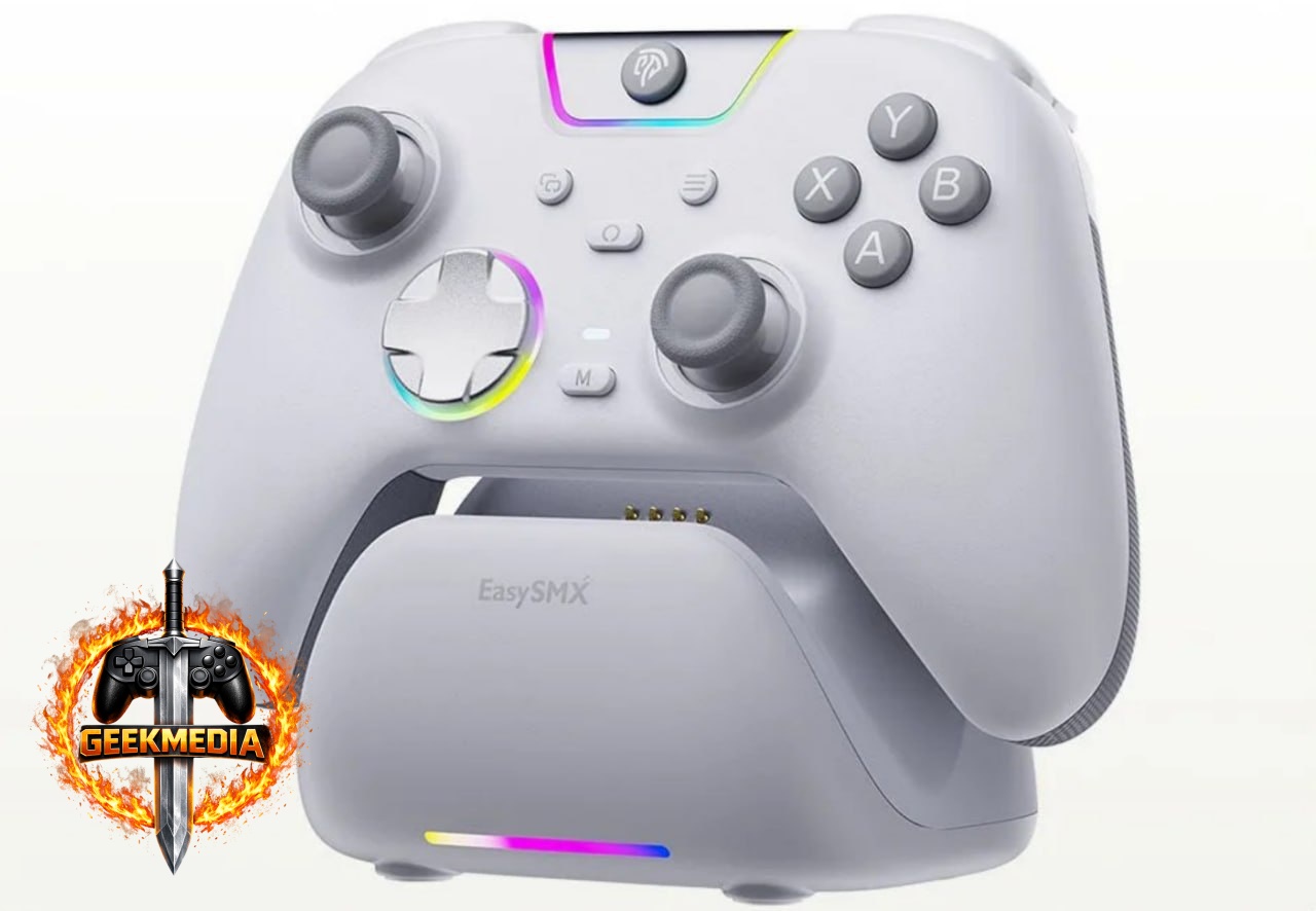 Controle Sem Fio EasySMX X05 Pro RGB Hall Effect