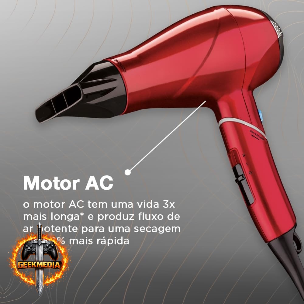 Secador de Cabelo Conair Hair Designer 1800W