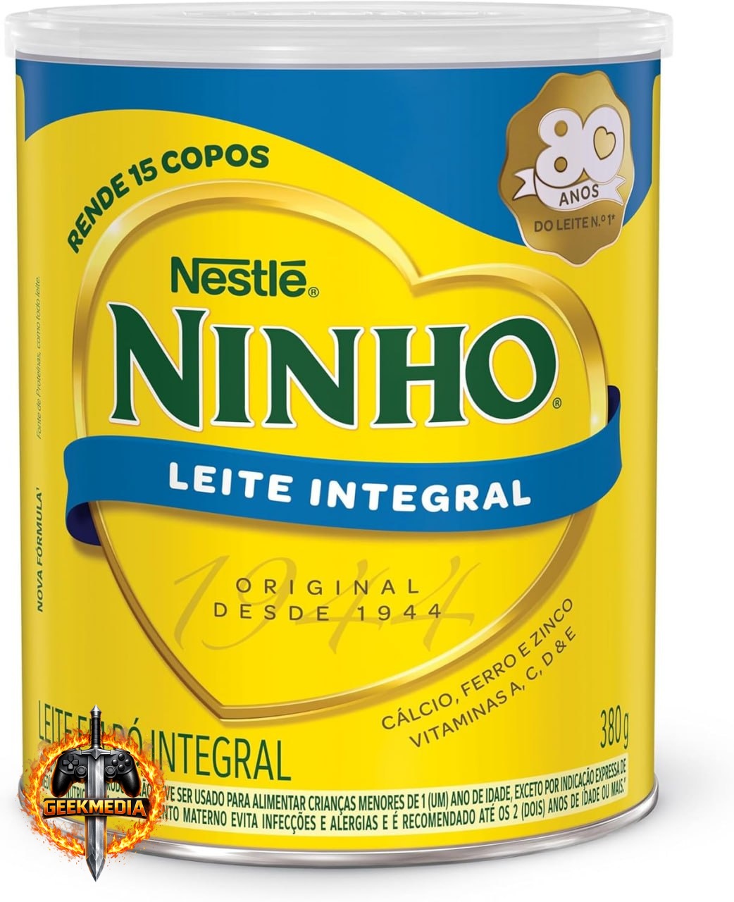 Leite em Pó Integral Ninho 380g