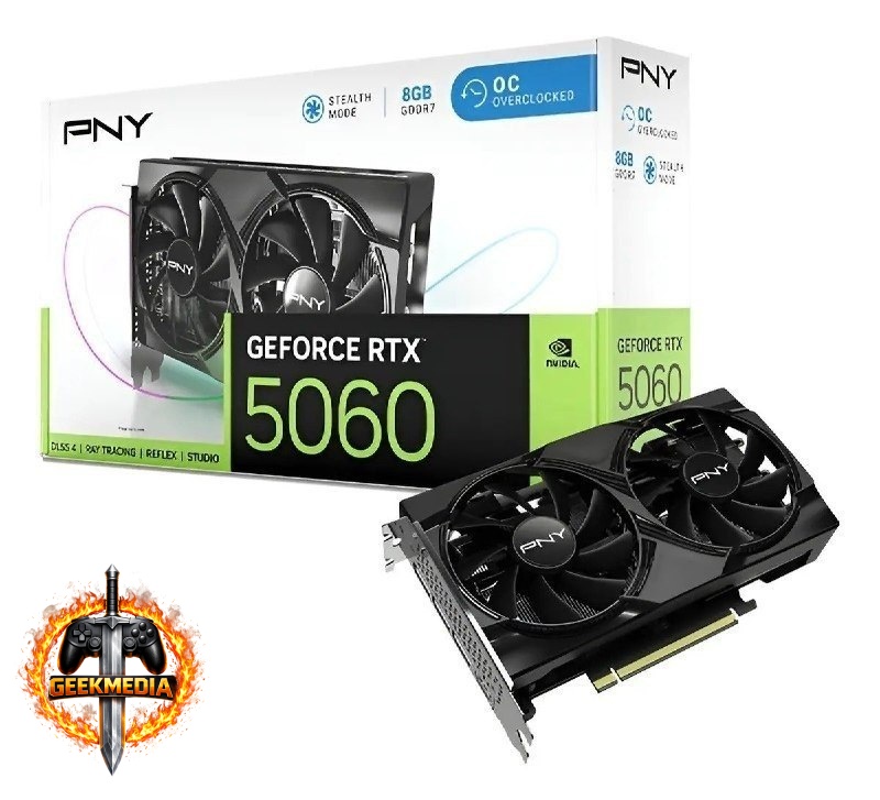 Placa de Vídeo PNY Geforce RTX 5060 DUAL OC