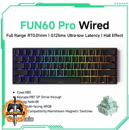 Teclado Magnético Akko MonsGeek FUN60 PRO HE