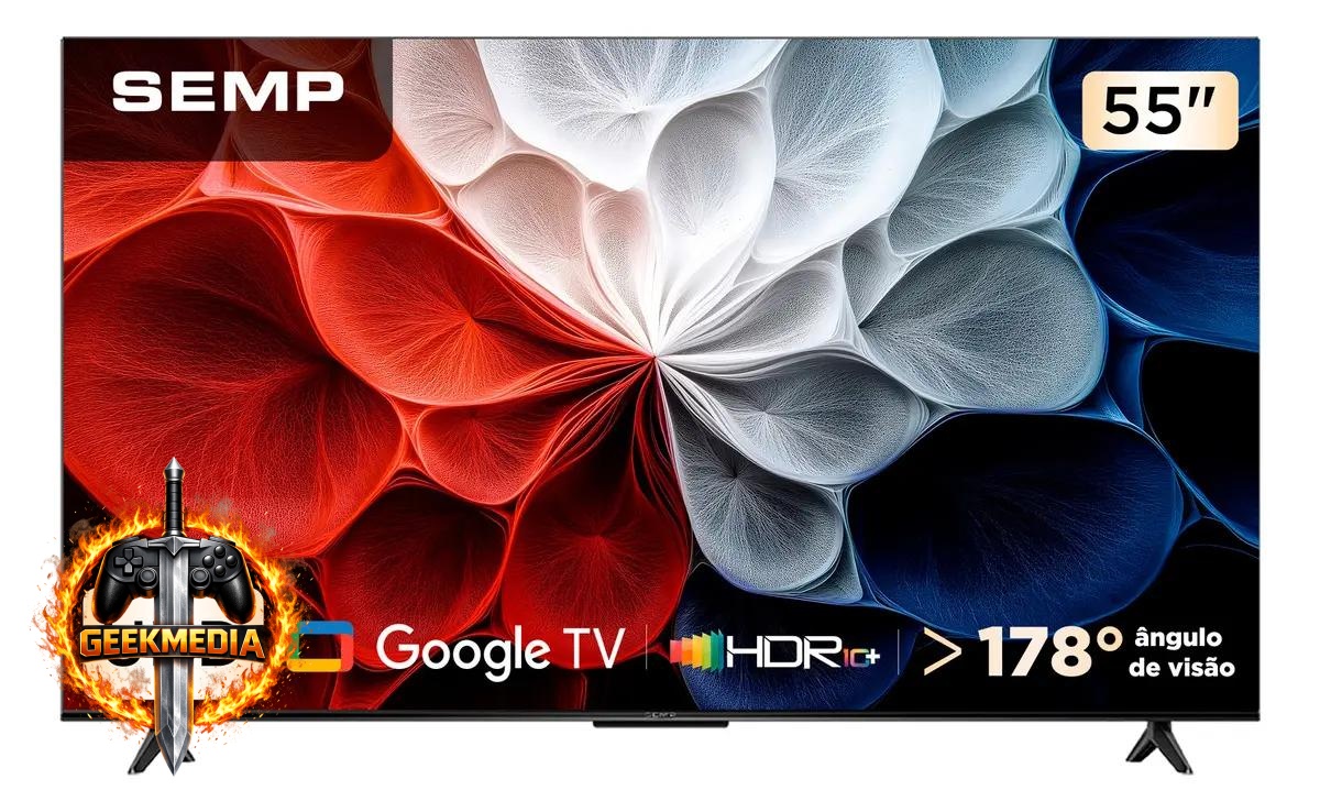Smart TV Semp 55" LED 4K Google TV