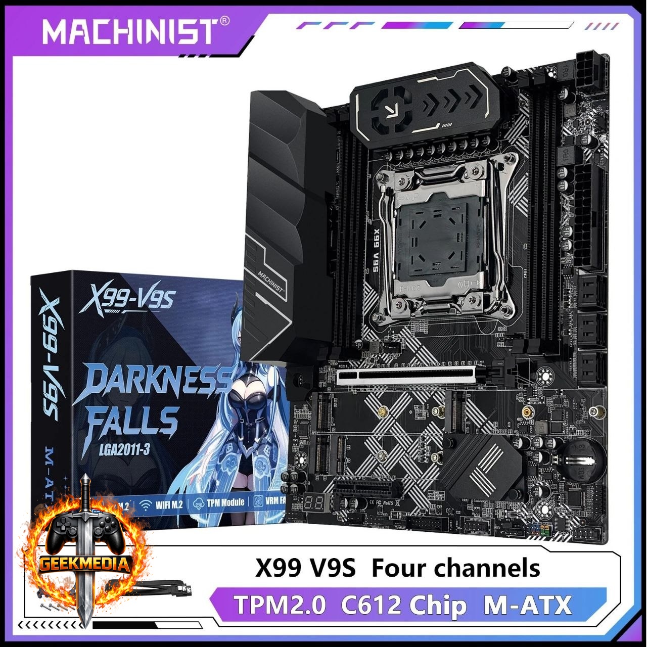 Machinist x99 V9S C612 Quad Channel